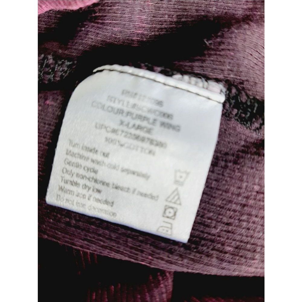 Women's central park ribbed Purple Long Sleeve T-Shirt Size XL Y2K 90s Top - Picture 5 of 5